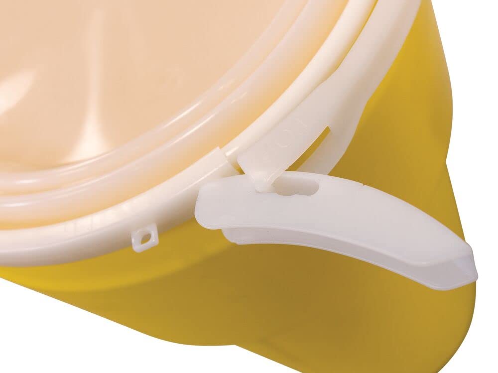 Eagle 30 Gallon Plastic Drum with Lid, Metal Lever-Lock, 28.5"x21.1", Open Head Lab Pack Drum Made of Durable, Lightweight HDPE, Withstands Weather and Chemicals, Made in USA, Blue, 1601MB