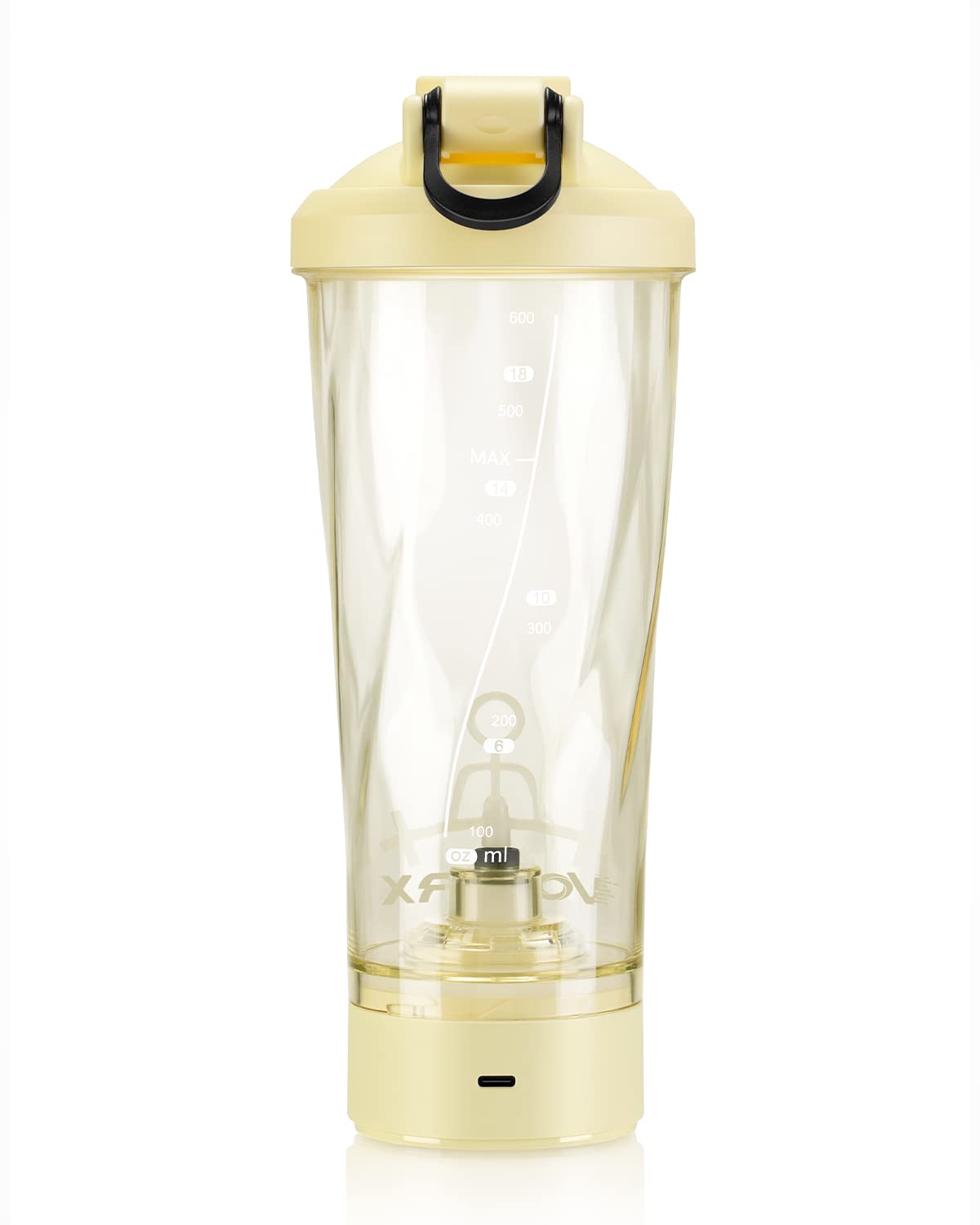 VOLTRX VortexBoost Electric Shaker Bottle, USB C Rechargeable Protein Shake Mixer, Shaker Cups for Protein Shakes and Meal Replacement Shakes, BPA-Free, Made with Tritan, Black