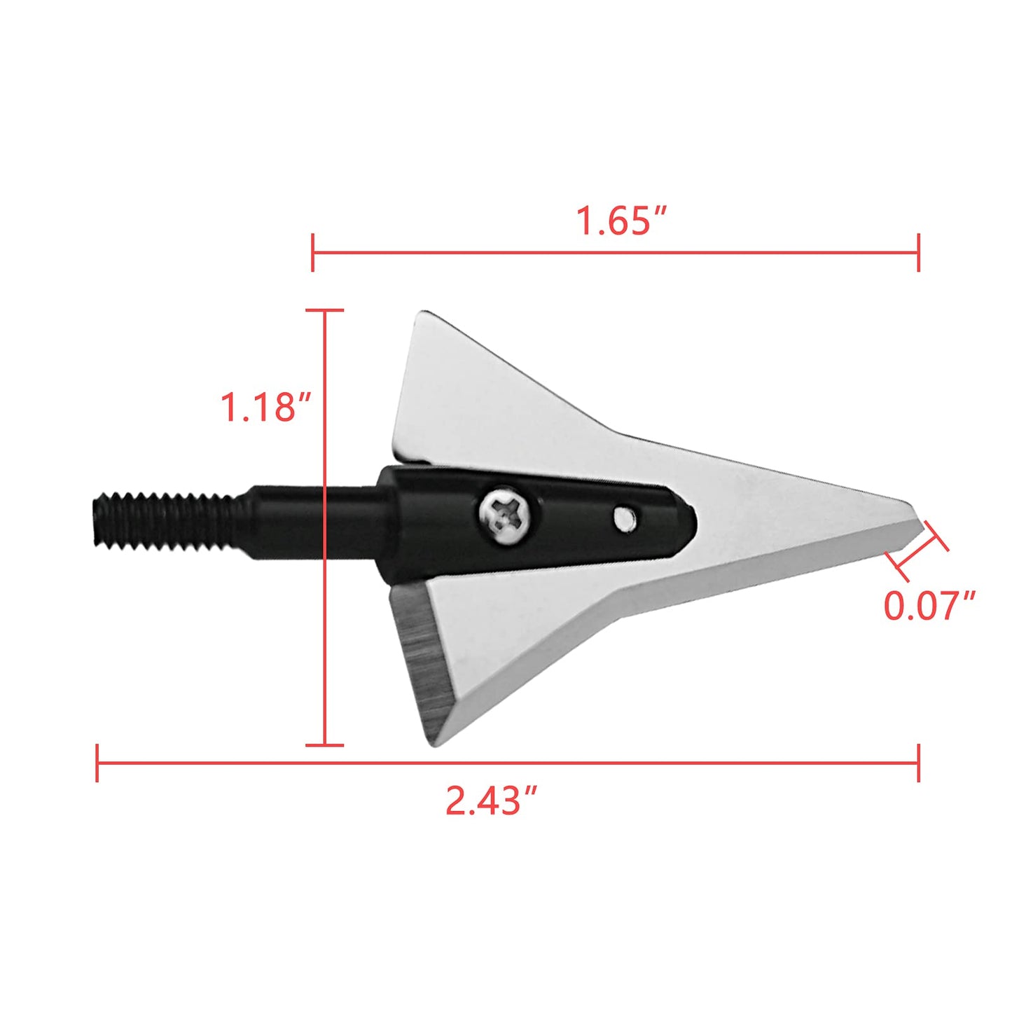 Stainless Steel Hunting Archery Broadheads Blades Grain Screw-in Arrow Heads Tips Compatible with Traditional Bows Archery Broad Crossbow Recurve6