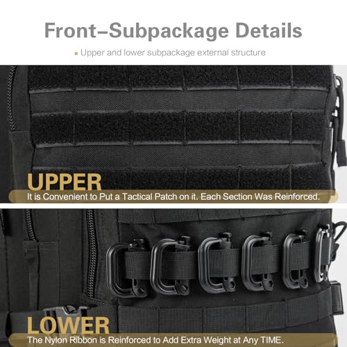 GZ XINXING Military Tactical Backpack Army 3 Day Assault Pack Molle Bug out Bag Backpacks For Men