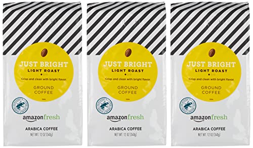 Amazon Fresh Direct Trade Nicaragua Ground Coffee, Medium Roast, 12 Ounce (Pack of 3)