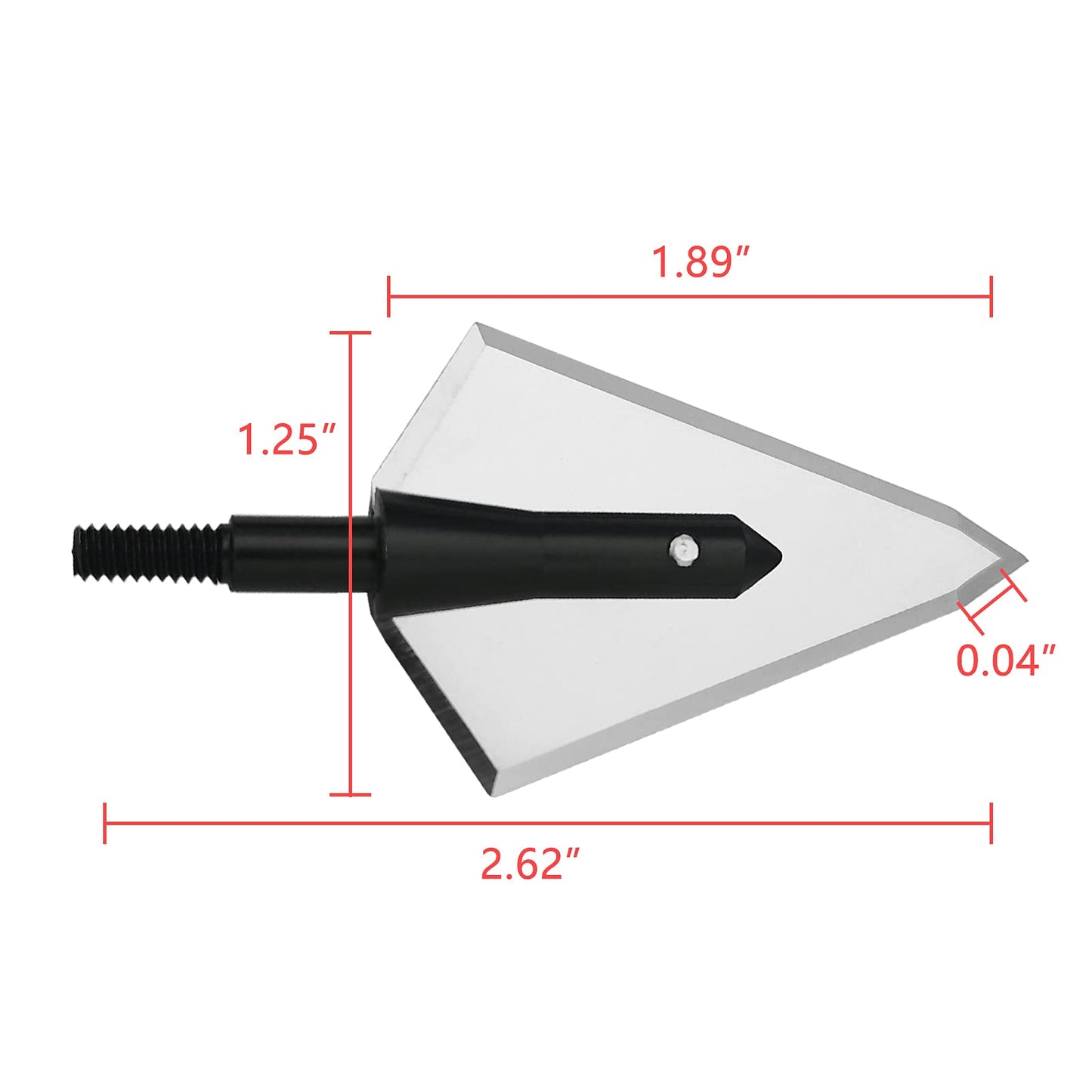 Stainless Steel Hunting Archery Broadheads Blades Grain Screw-in Arrow Heads Tips Compatible with Traditional Bows Archery Broad Crossbow Recurve6