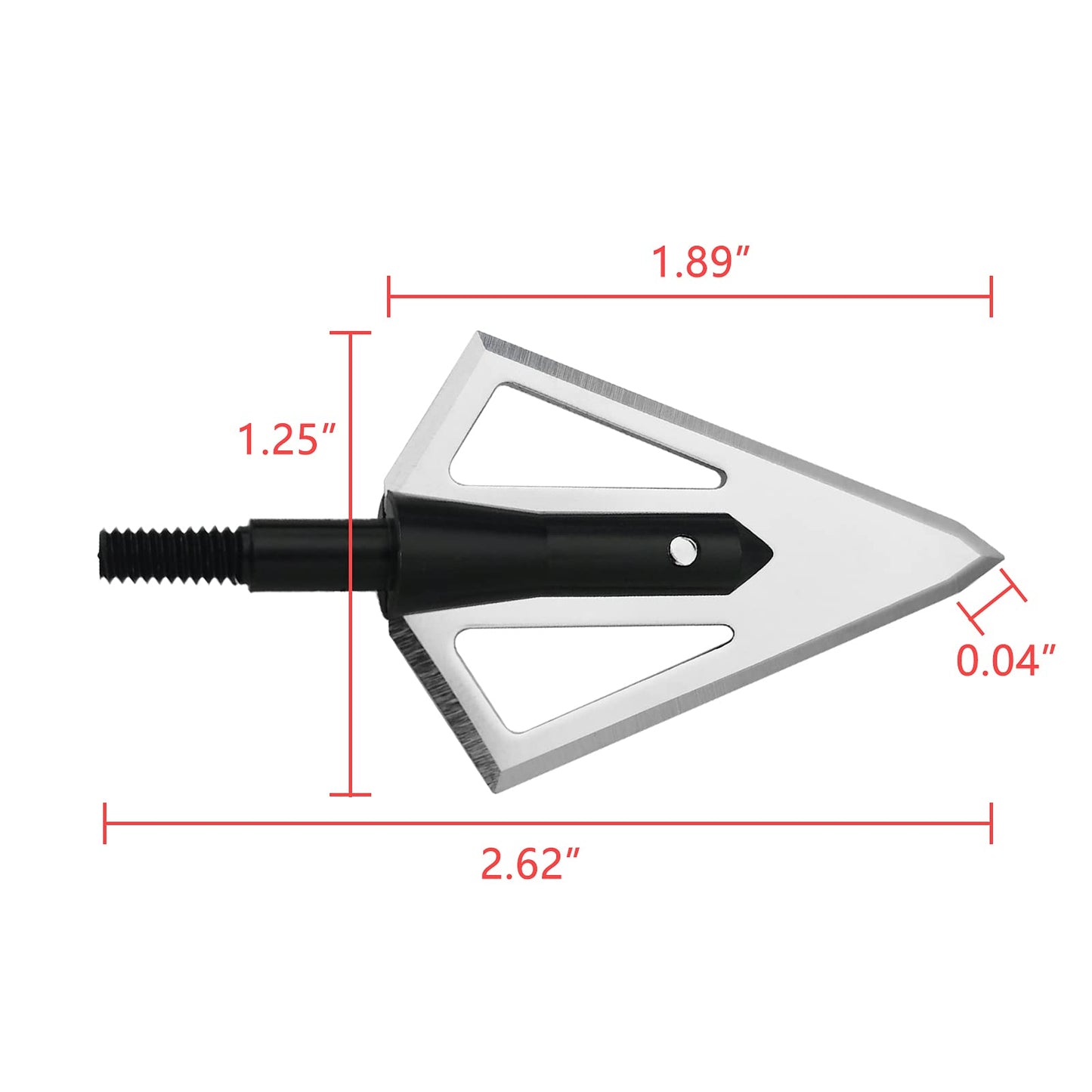 Stainless Steel Hunting Archery Broadheads Blades Grain Screw-in Arrow Heads Tips Compatible with Traditional Bows Archery Broad Crossbow Recurve6