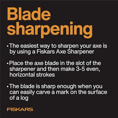 Fiskars X27 Super Splitting Axe - 36" Wood Splitting Axe for Medium to Large Size Logs with Shock-Absorbing Handle - Split Firewood - Forged Steel Blade - Bushcraft Gear and Camping Axe
