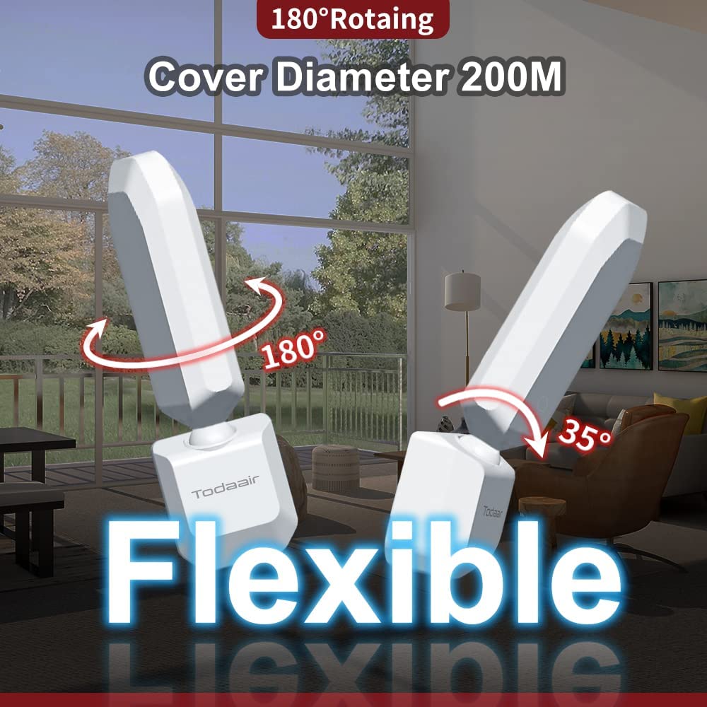 2025 Outdoor WiFi Extender Plus,Signal Booster Long Range 5G, Up to 1200Mbps Dual Band WiFi Repeater, IP65 Weatherproof, CubreOutdoor Hasta 3440 Metros.Support Repeater & AP Mode