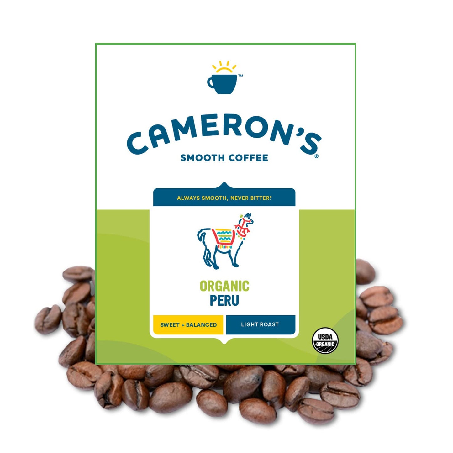 Cameron's Coffee Roasted Whole Bean Coffee, Organic Woods & Water, 4 Pound