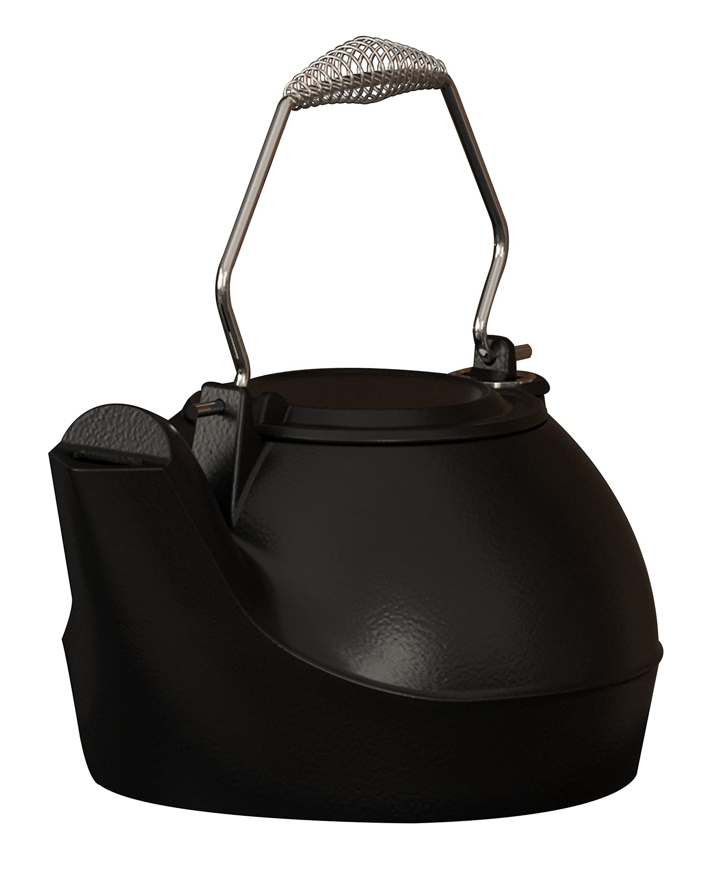 Fire Beauty Humidifying Iron Kettle,Stove Humidifier,Wood Stove Kettle,Cast Iron,Chrome handle