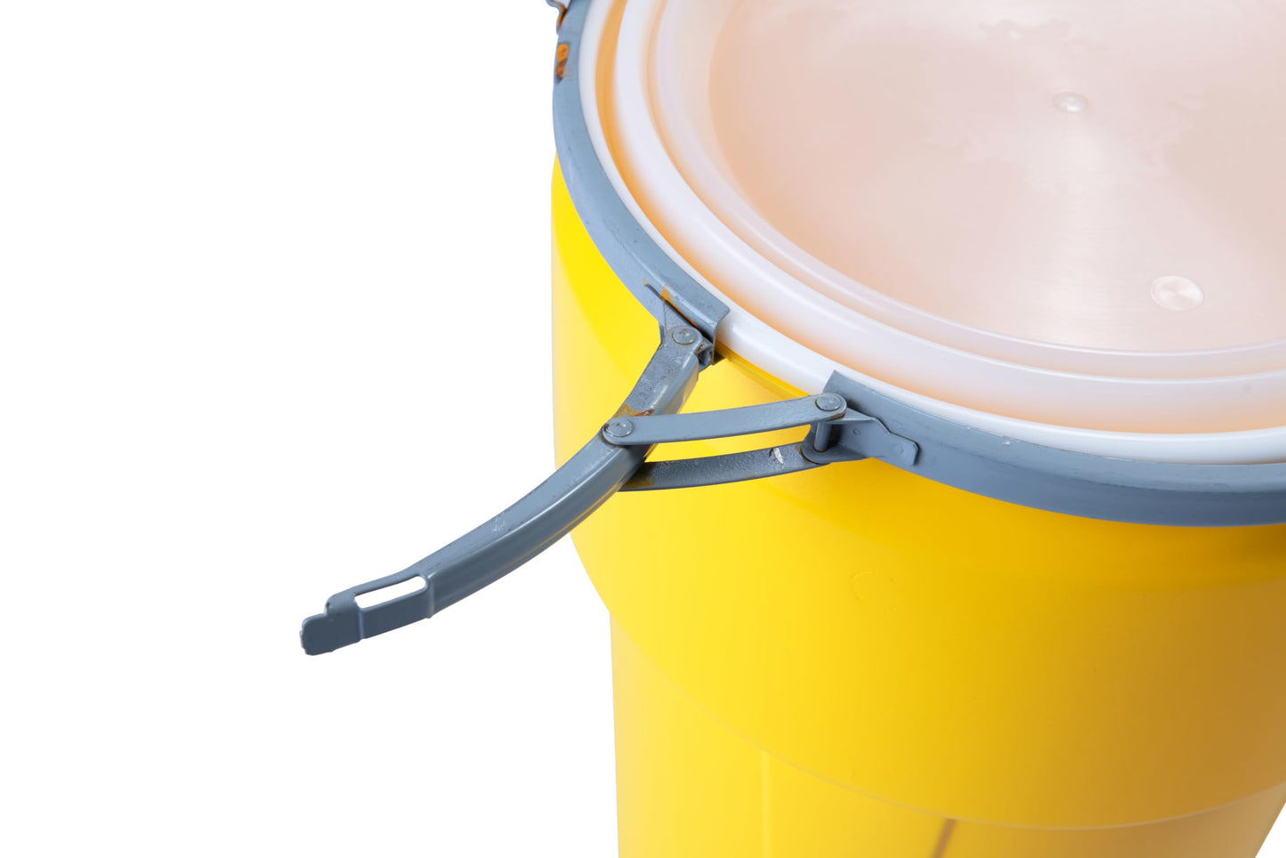 Eagle 30 Gallon Plastic Drum with Lid, Metal Lever-Lock, 28.5"x21.1", Open Head Lab Pack Drum Made of Durable, Lightweight HDPE, Withstands Weather and Chemicals, Made in USA, Blue, 1601MB