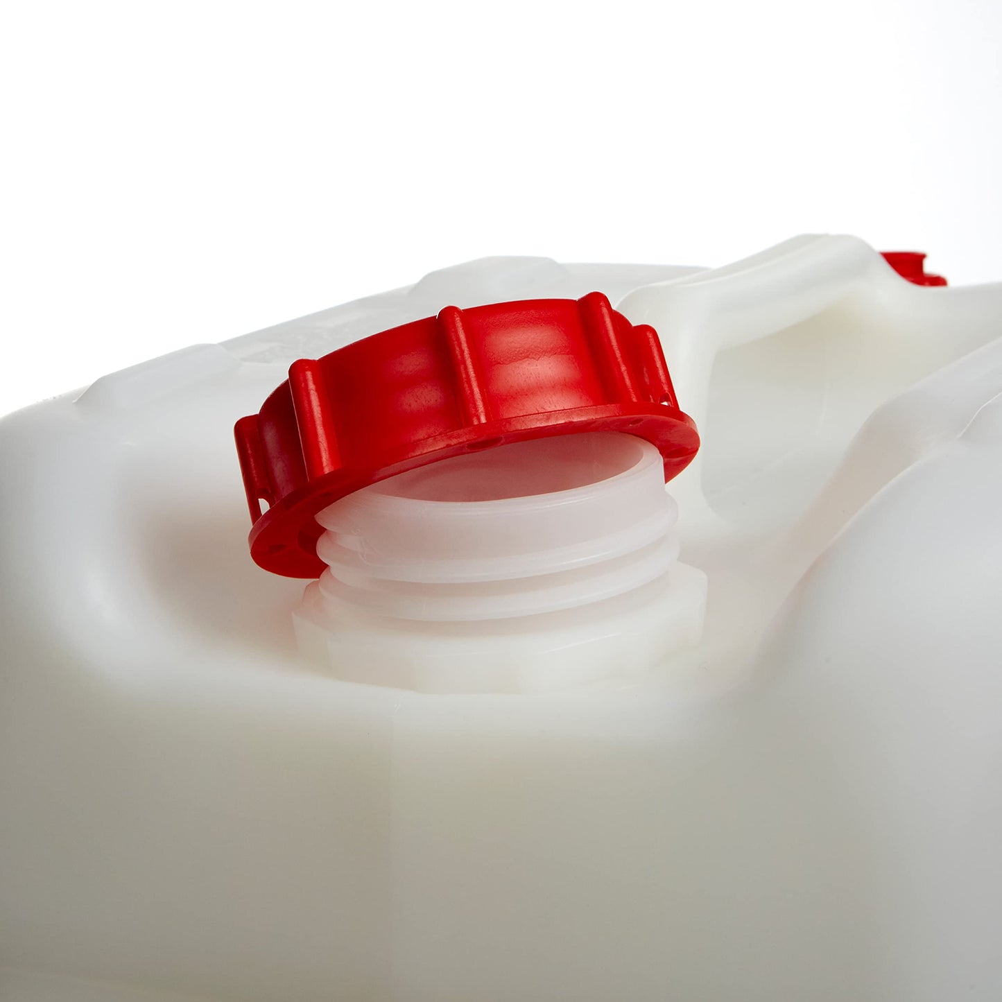 Consolidated Plastics 5 Gallon Stackable Carboy with Leakproof Cap and Handle, HDPE Food Grade, BPA Free, Made in USA (Natural, 4 Pack)