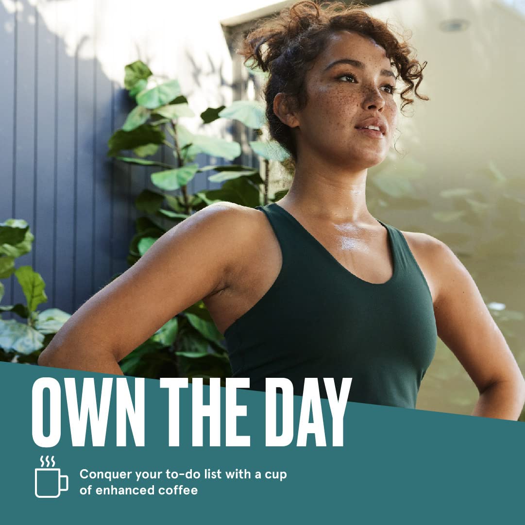 Bulletproof The High Achiever Ground Coffee, 10 Ounces, Medium-Dark Roast Enhanced Coffee with Lion's Mane Mushroom, B Vitamins, and Adaptogens for Energy and Focus