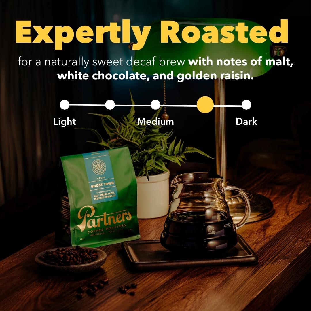 PARTNERS COFFEE ROASTERS - Whole Bean Coffee (Flatiron - Espresso, Medium-Dark Roast) 12oz - Classic Blend, Tastes Like Home - Dark Chocolate, Praline, Dates - Coffee Beans - Roasted in New York City