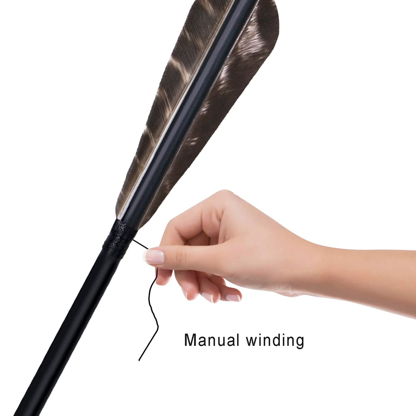 31Inch Carbon Arrow, Practice Hunting Arrows, Camo Turkey Feather Fletching, Arrows for Compound & Recurve Bow with Removable Tips Adjustable Nocks