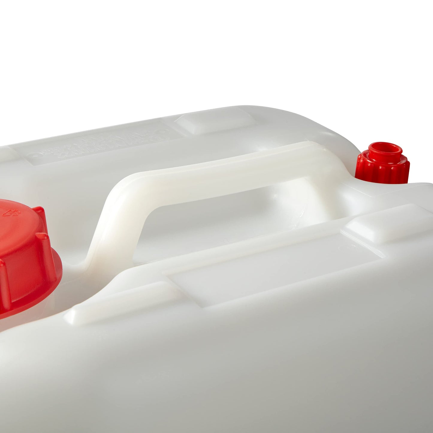 Consolidated Plastics 5 Gallon Stackable Carboy with Leakproof Cap and Handle, HDPE Food Grade, BPA Free, Made in USA (Natural, 4 Pack)