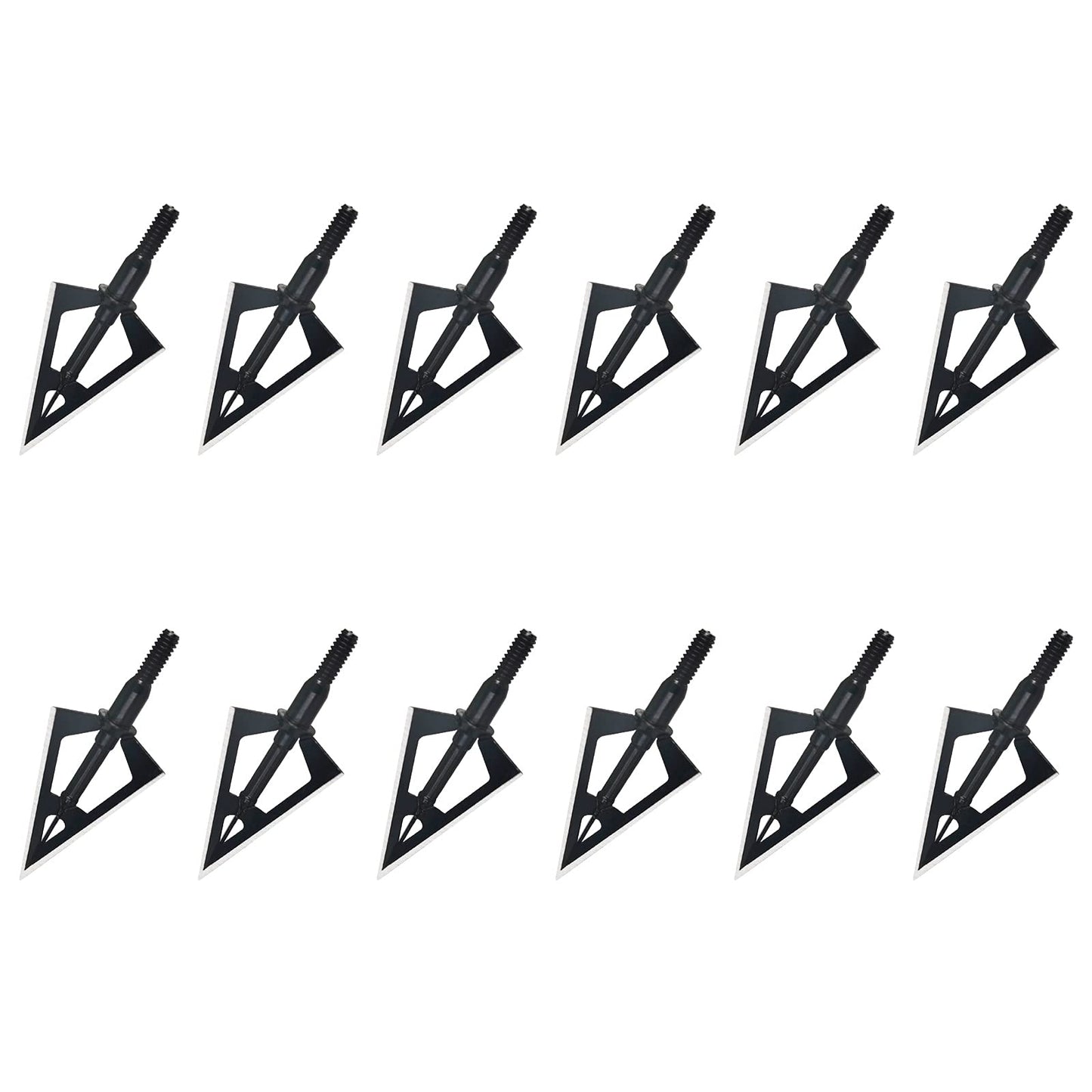 Stainless Steel Hunting Archery Broadheads Blades Grain Screw-in Arrow Heads Tips Compatible with Traditional Bows Archery Broad Crossbow Recurve6