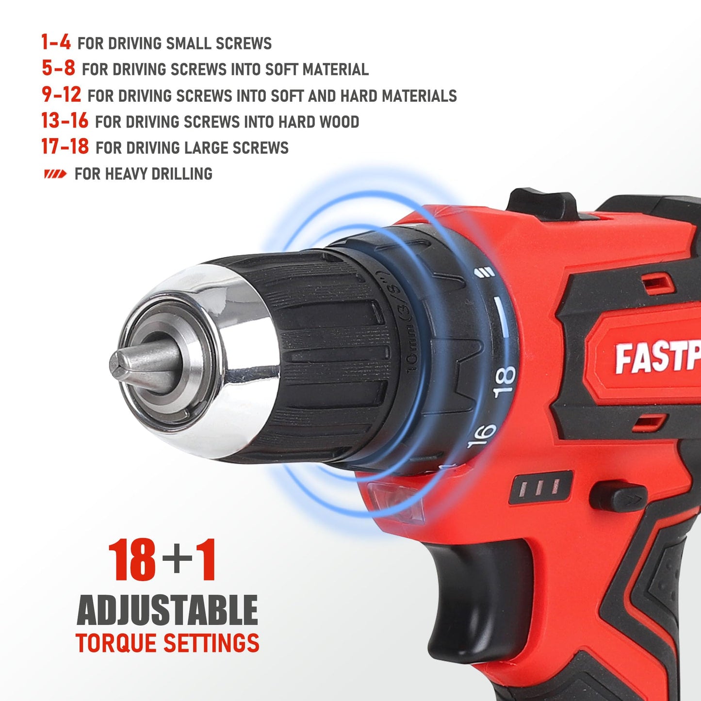 FASTPRO 232-Piece 20V Cordless Lithium-Ion Drill Driver & Home Tool Set, Household Repairing Tool Kit with Drill, 12-Inch Wide Mouth Storage Tool Bag, Green