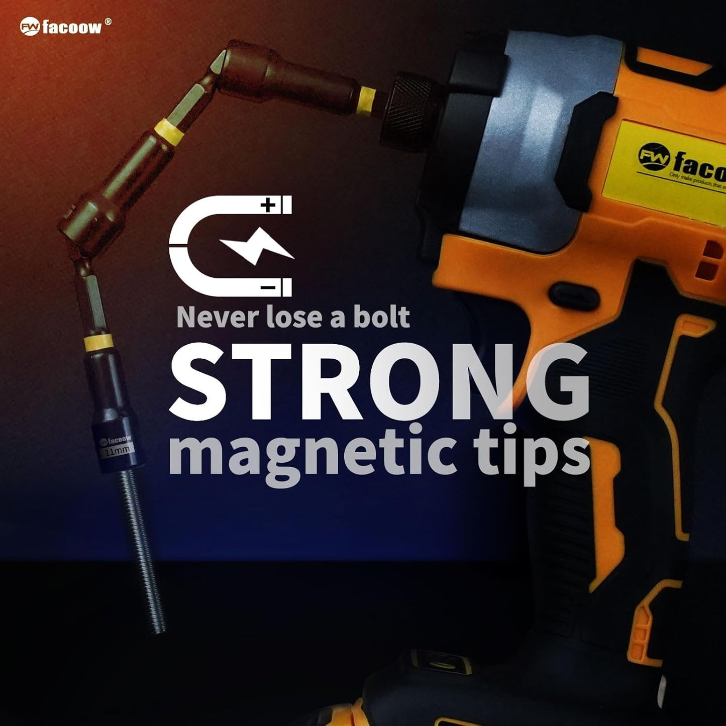 55PCS Impact Nut Driver Set, Magenetic Nut Driver Set for Impact Drills and Premium Deep Drivers, Wing Nut Setters, 1/4'' Quick Change, Bit Extention, S2 Steel Bits, Pivoting Nut Setter