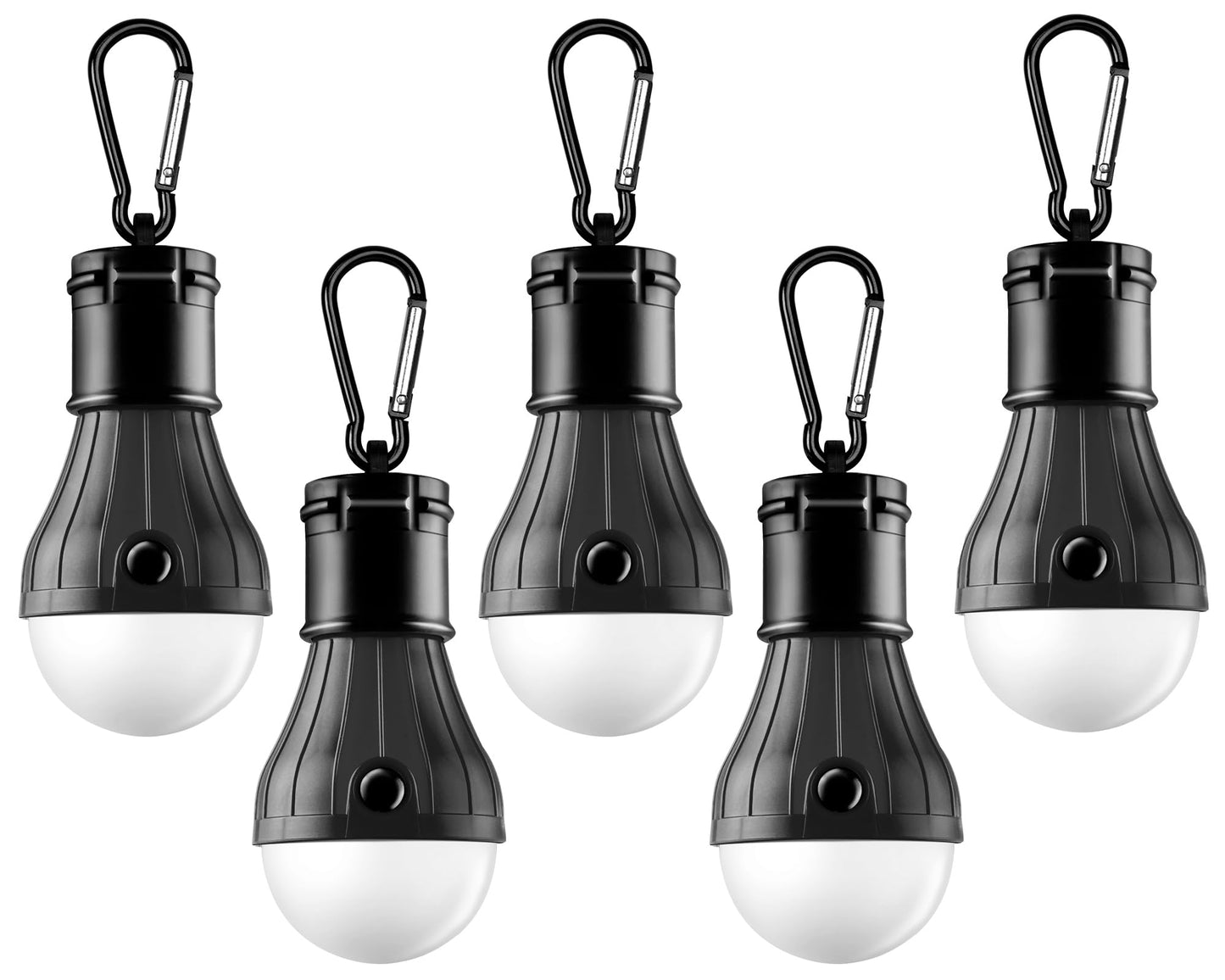 Tent Lamp Portable LED Tent Lights 4 Packs Hook Hurricane Emergency Lights LED Camping Light Bulb Camping Tent Lantern Bulb Camping Equipment for Camping Hiking Backpacking Fishing Outage