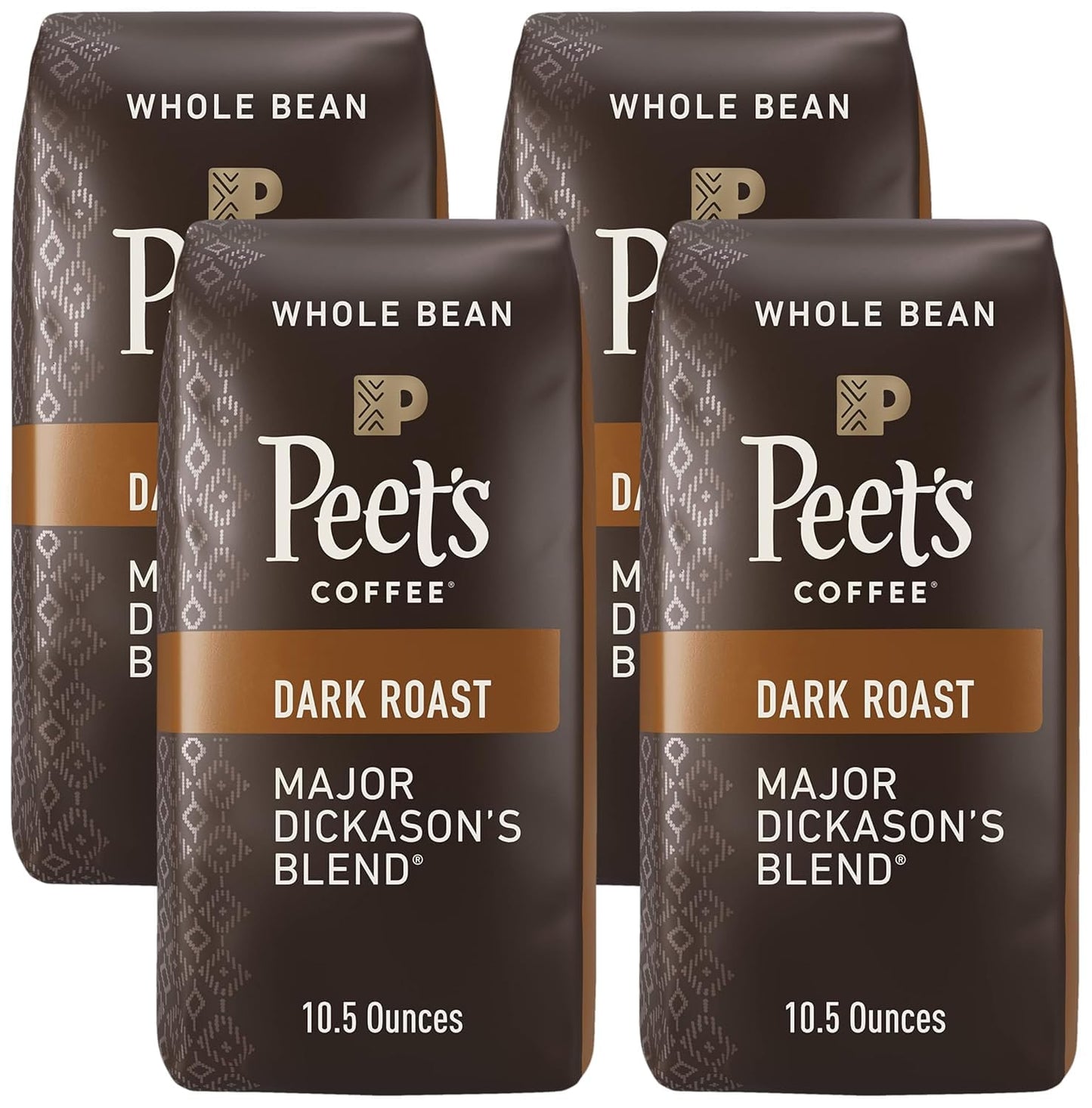 Peet's Coffee, Dark Roast Whole Bean Coffee - Major Dickason's Blend 18 Ounce Bag
