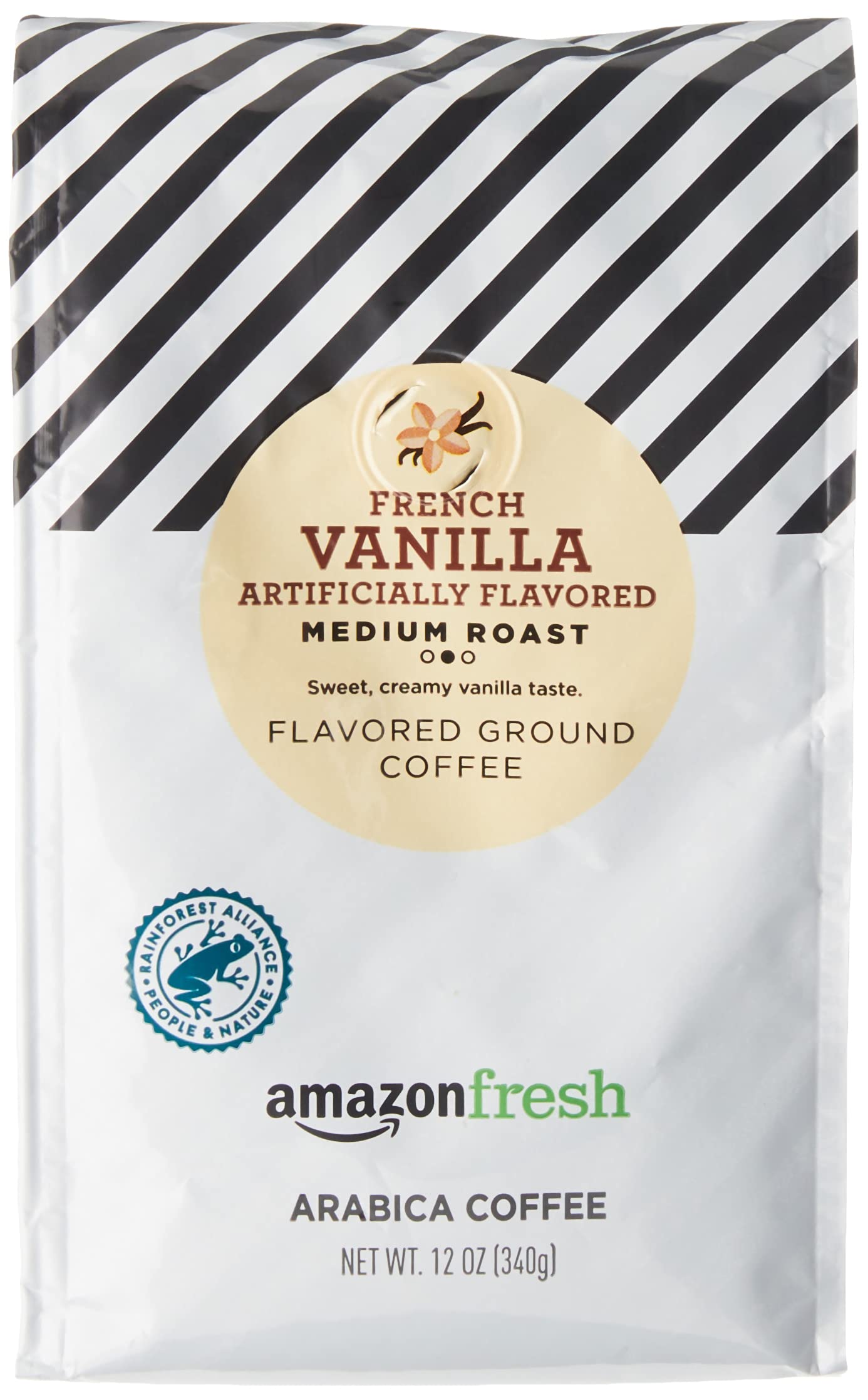 Amazon Fresh Direct Trade Nicaragua Ground Coffee, Medium Roast, 12 Ounce (Pack of 3)