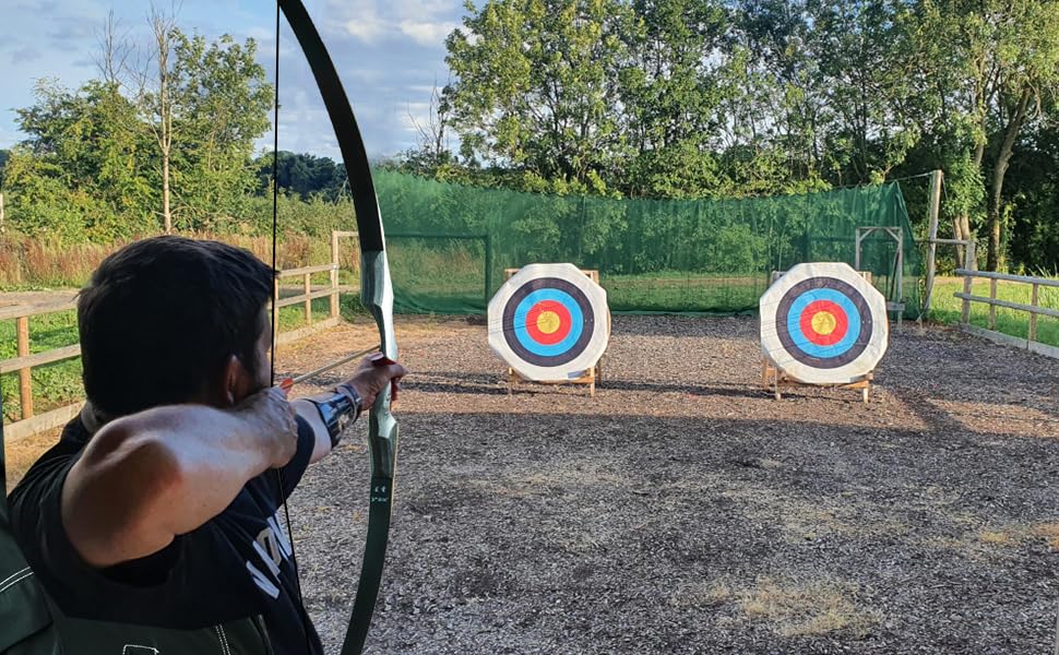 Black Hunter Takedown Recurve Bow, 60" Right Handed & Left Handed Archery Recurve Bows with Ergonomic Design for Adults Beginners to Advanced Outdoor Practice & Hunting (25-60 lbs)