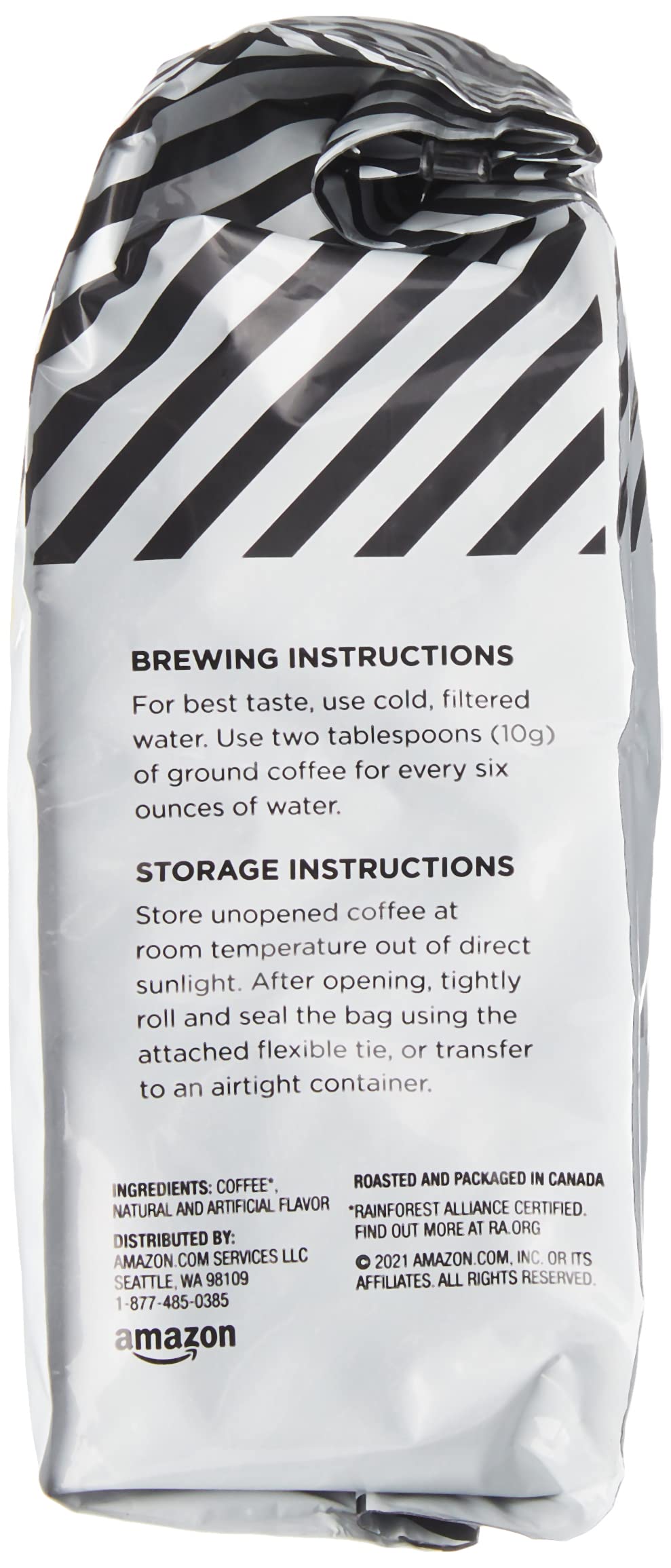 Amazon Fresh Direct Trade Nicaragua Ground Coffee, Medium Roast, 12 Ounce (Pack of 3)