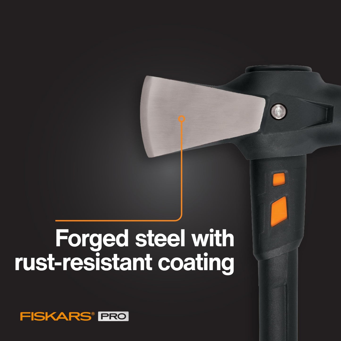 Fiskars 8 lb. Splitting Maul - 36" Shock-Absorbing, Comfort Grip Handle - Rust Resistant Forged Steel Blade - Wood Splitter Maul for Hardwood - Split Wood for Campfires - Bushcraft Gear