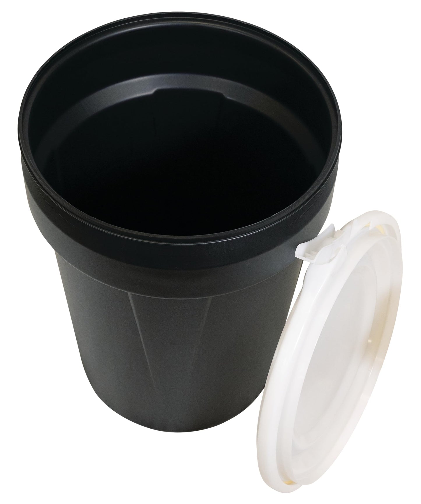 Eagle 30 Gallon Plastic Drum with Lid, Metal Lever-Lock, 28.5"x21.1", Open Head Lab Pack Drum Made of Durable, Lightweight HDPE, Withstands Weather and Chemicals, Made in USA, Blue, 1601MB