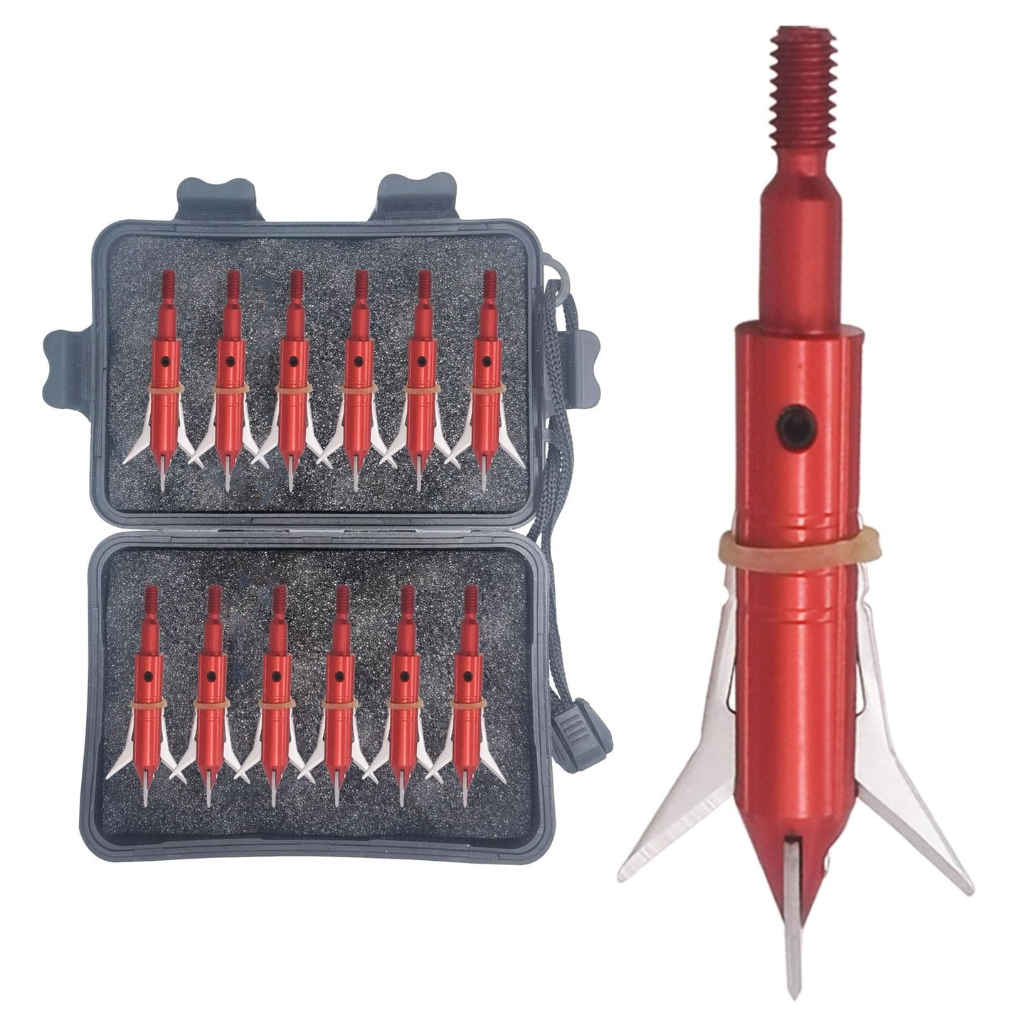 Stainless Steel Hunting Archery Broadheads Blades Grain Screw-in Arrow Heads Tips Compatible with Traditional Bows Archery Broad Crossbow Recurve6