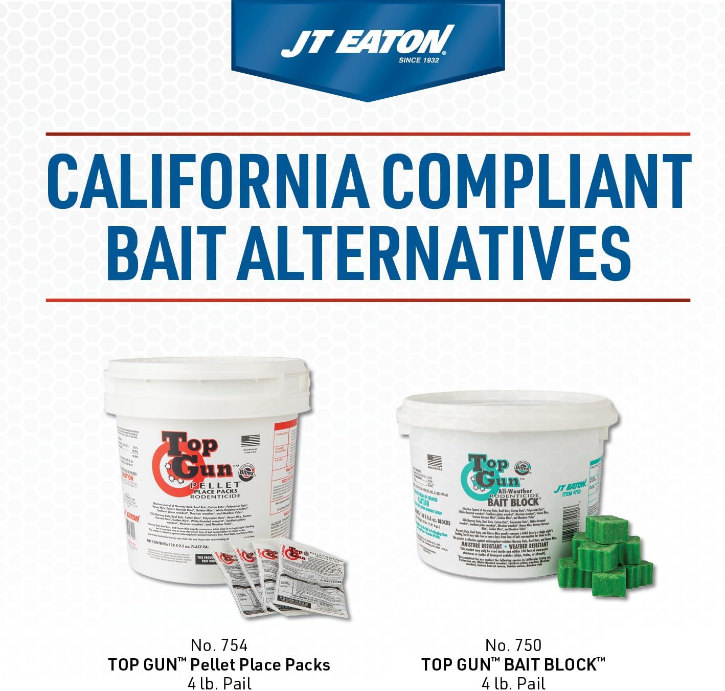 Bait Block Peanut Butter Flavor Rodenticide – 9 lb. Pail – Effective Rodent Control Bait Blocks – Long-Lasting and Easy to Use