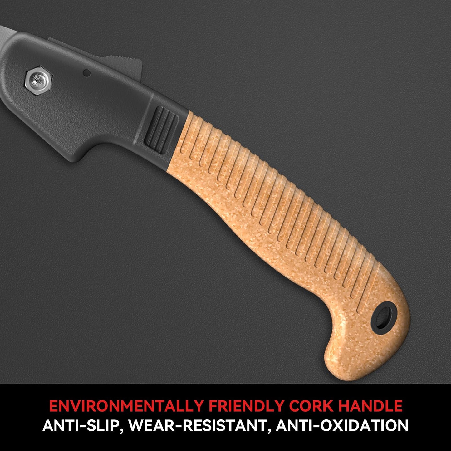 FLORA GUARD 7.7-Inch Folding Saw, Pruning Hand Saw with Triple-Cut Razor Teeth for Wood Cutting, Tree Trimming, and Camping