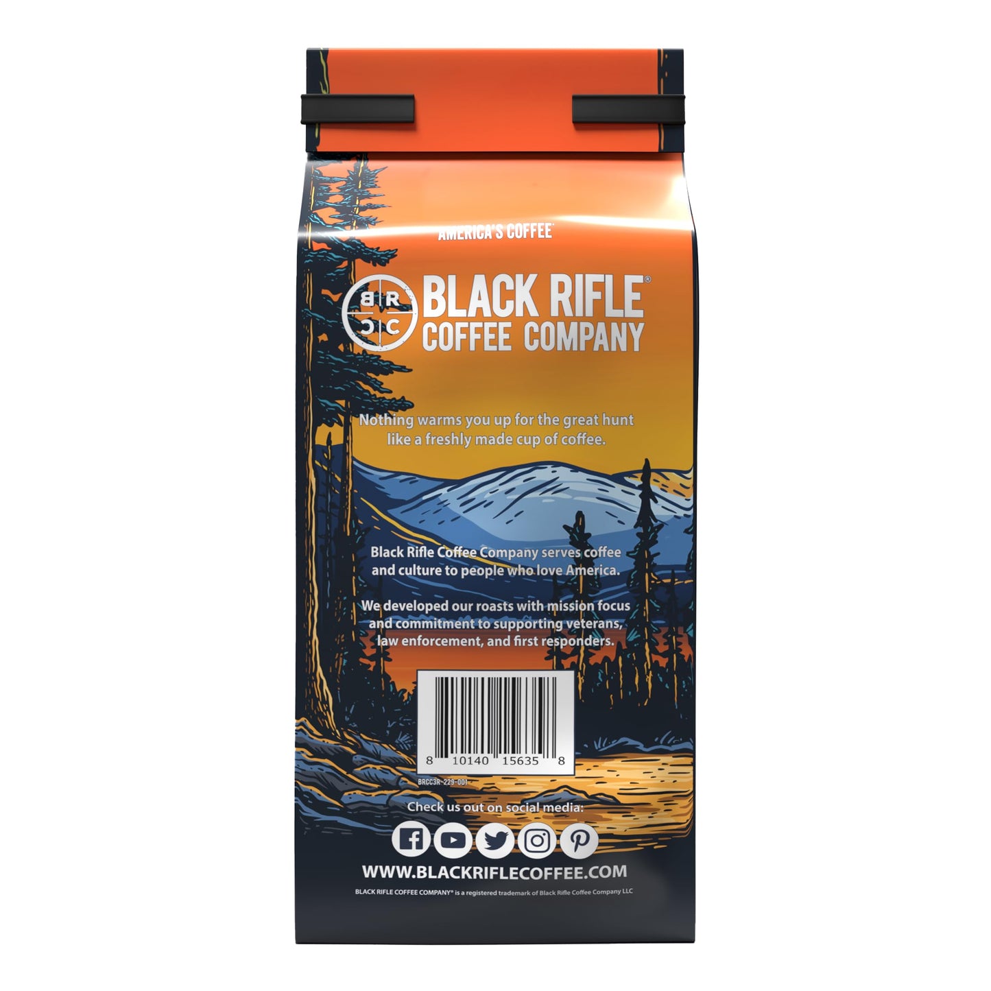 Black Rifle Coffee Company Tactisquatch Dark Roast Ground Coffee, 40 OZ Bag