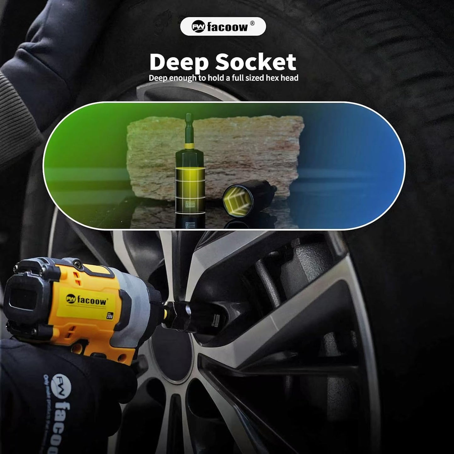 55PCS Impact Nut Driver Set, Magenetic Nut Driver Set for Impact Drills and Premium Deep Drivers, Wing Nut Setters, 1/4'' Quick Change, Bit Extention, S2 Steel Bits, Pivoting Nut Setter