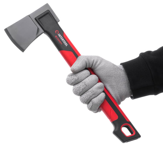 INTERTOOL 36 Inch Chopping Axe | Heavy Duty Wood Cutting & Felling Axe for Firewood | 2.8lb Head with Shock Absorbing Fiberglass Handle | HT-0264