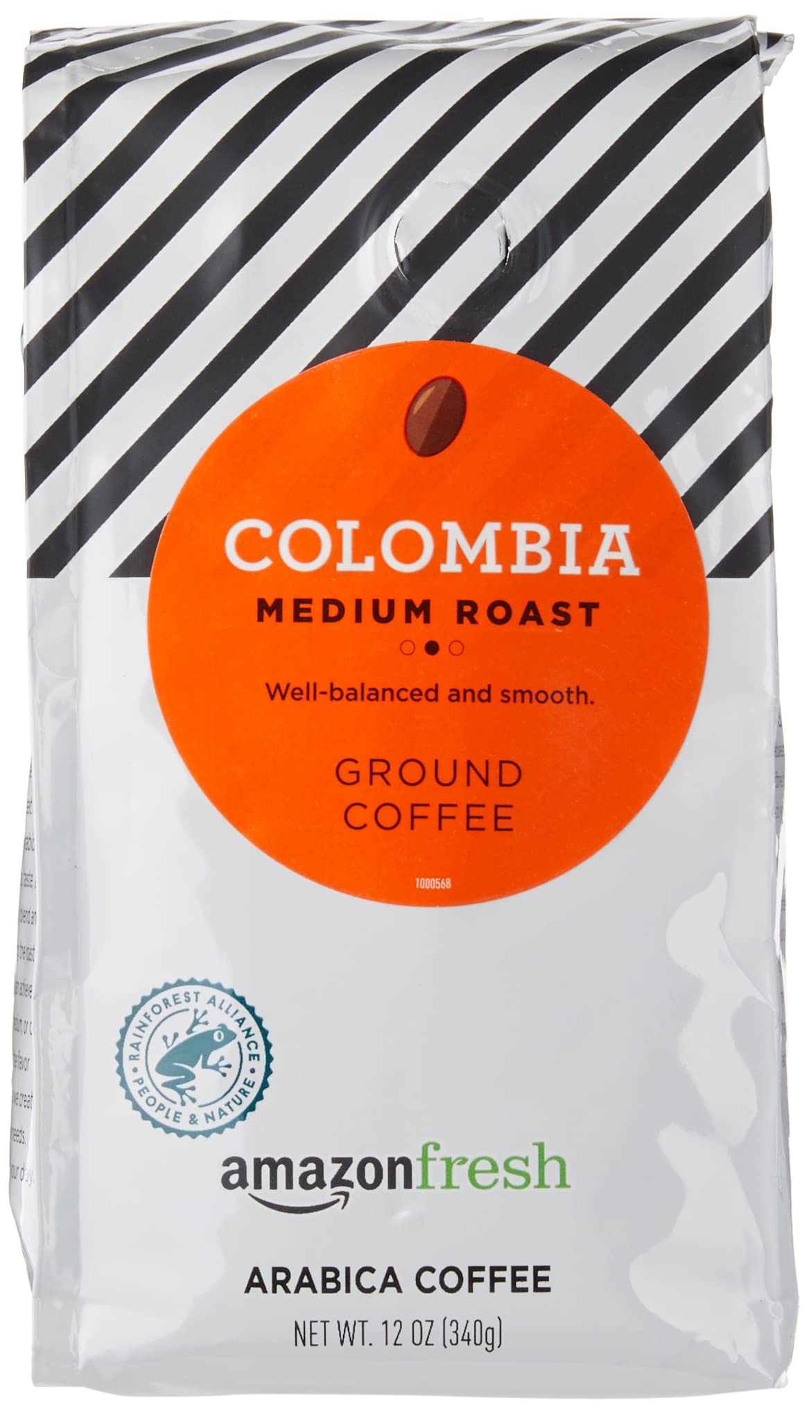 Amazon Fresh Direct Trade Nicaragua Ground Coffee, Medium Roast, 12 Ounce (Pack of 3)