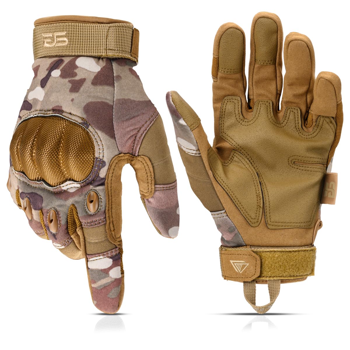 Glove Station - Tactical Shooting Hard Knuckle Gloves for Men and Woman with Touchscreen Fingers - Durable and Comfortable Hand-Gear for Outdoor Work Shooting and Hunting