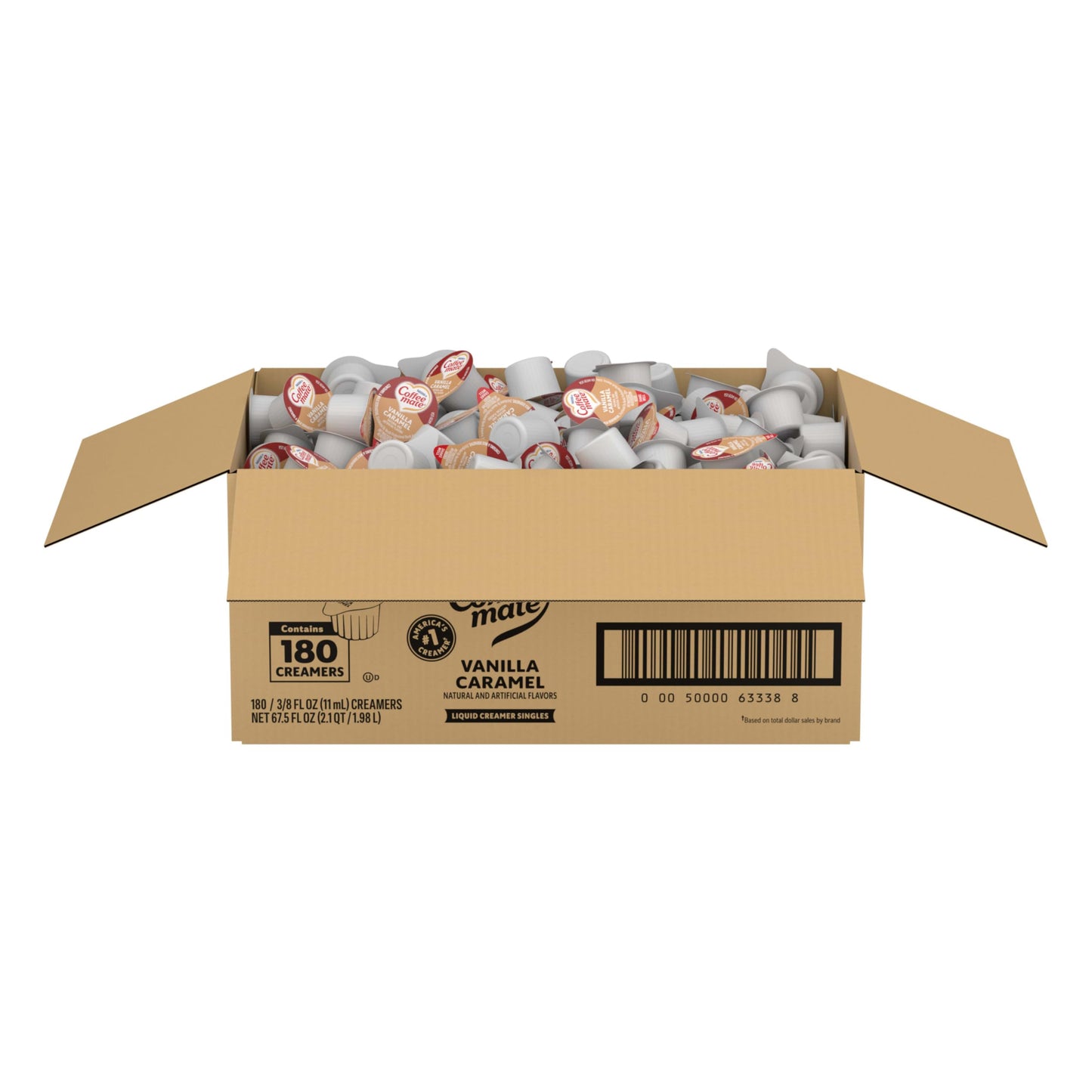 Nestle Coffee mate Coffee Creamer, French Vanilla, Liquid Creamer Singles, Non Dairy, No Refrigeration, 0.375 fl oz Tubs (Pack of 180)