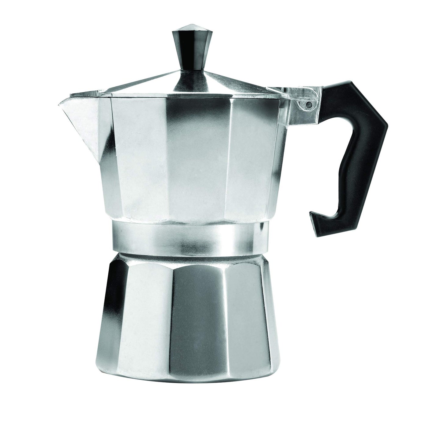 Primula Classic Stovetop Espresso and Coffee Maker, Moka Pot for Italian and Cuban Café Brewing, Greca Coffee Maker, Cafeteras, 12 Espresso Cups, Silver