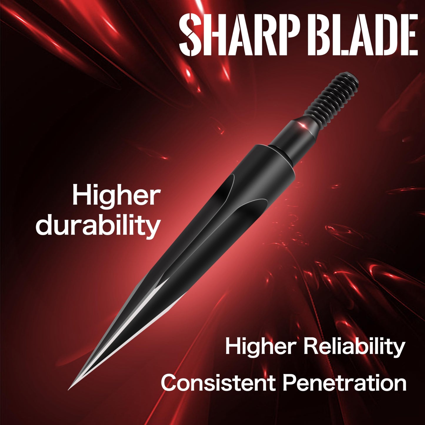 SUNYA Broadheads 100/120/125/150 Grain Traditional Archery Arrow Tips for Compound, Recurve Bow & Crossbow, Pack of 12