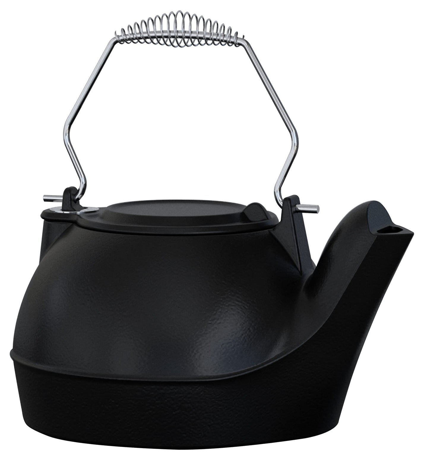 Fire Beauty Humidifying Iron Kettle,Stove Humidifier,Wood Stove Kettle,Cast Iron,Chrome handle