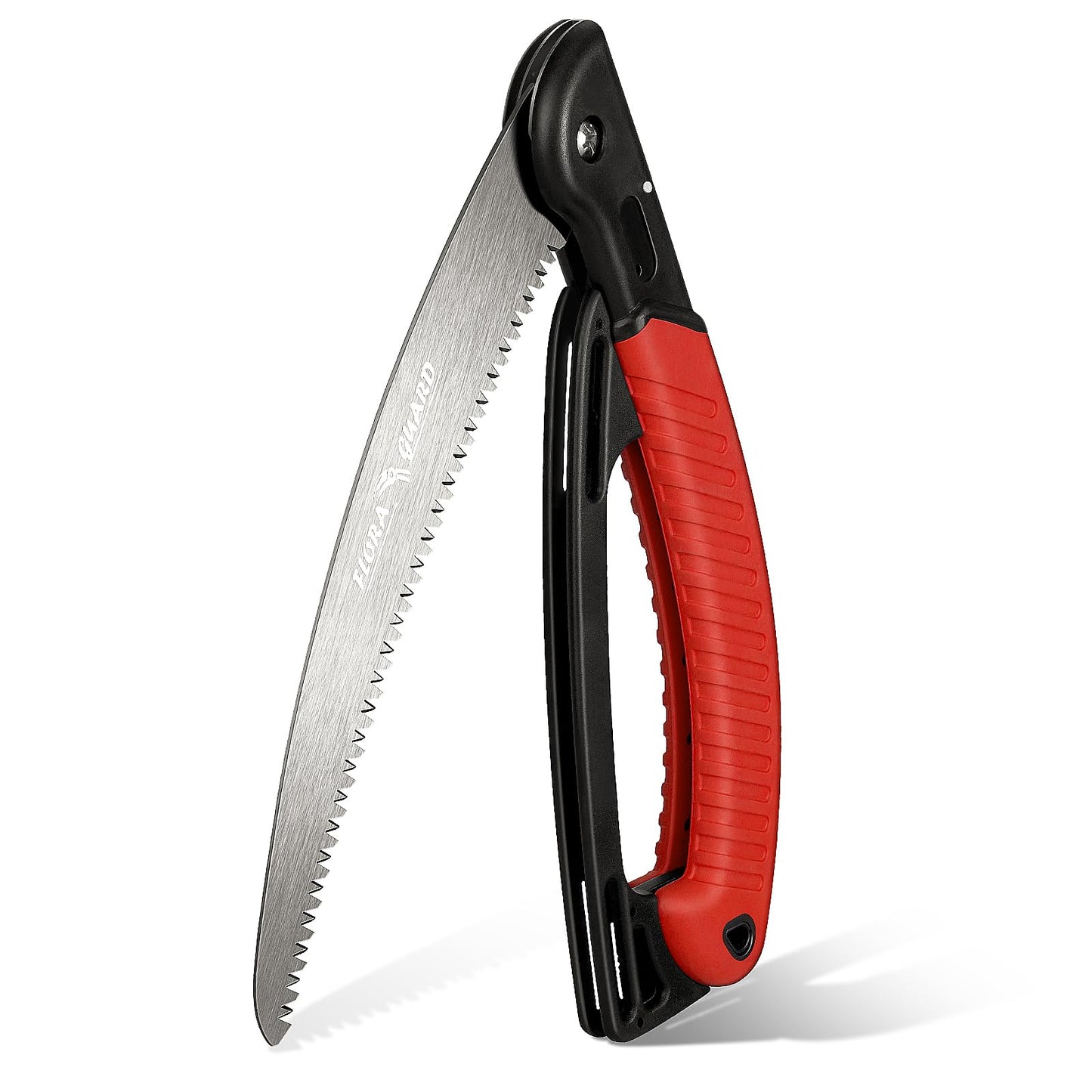 FLORA GUARD 7.7-Inch Folding Saw, Pruning Hand Saw with Triple-Cut Razor Teeth for Wood Cutting, Tree Trimming, and Camping