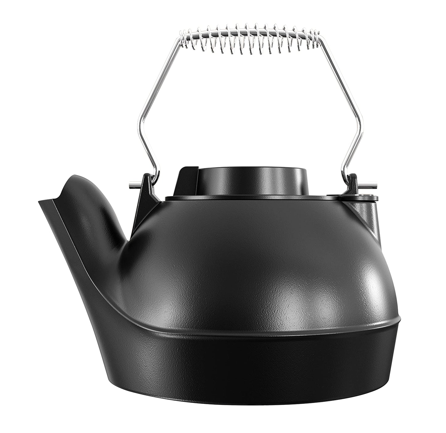 Fire Beauty Humidifying Iron Kettle,Stove Humidifier,Wood Stove Kettle,Cast Iron,Chrome handle