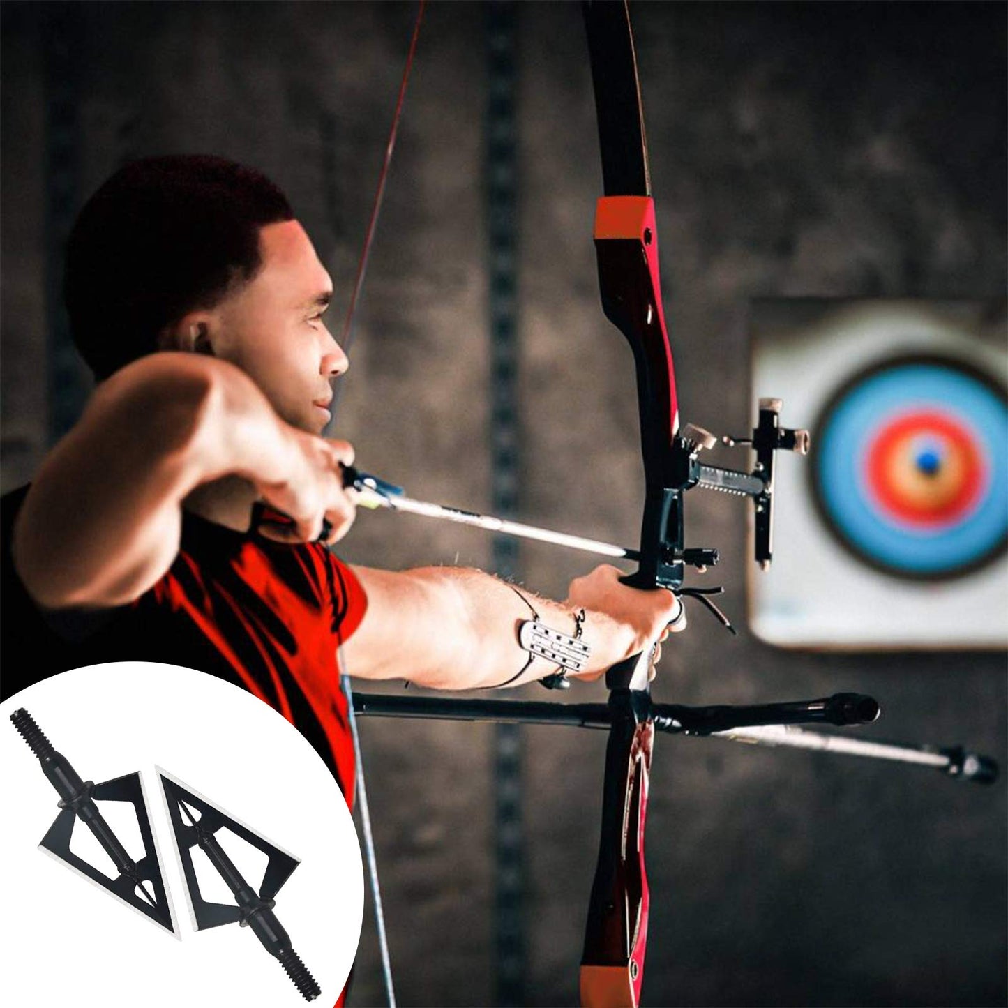 Stainless Steel Hunting Archery Broadheads Blades Grain Screw-in Arrow Heads Tips Compatible with Traditional Bows Archery Broad Crossbow Recurve6