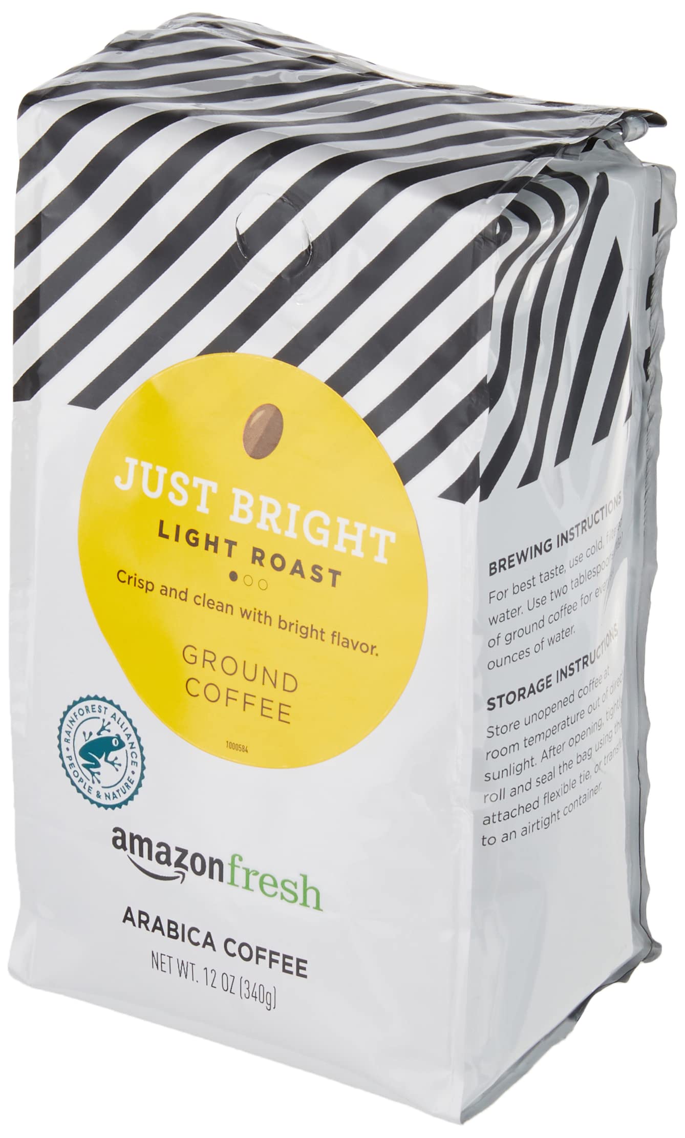 Amazon Fresh Direct Trade Nicaragua Ground Coffee, Medium Roast, 12 Ounce (Pack of 3)
