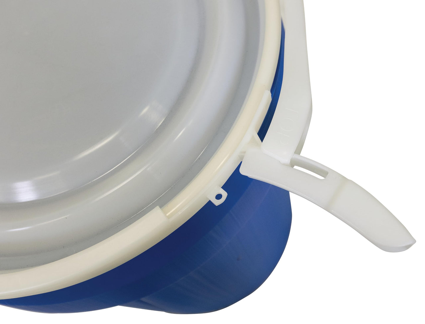 Eagle 30 Gallon Plastic Drum with Lid, Metal Lever-Lock, 28.5"x21.1", Open Head Lab Pack Drum Made of Durable, Lightweight HDPE, Withstands Weather and Chemicals, Made in USA, Blue, 1601MB