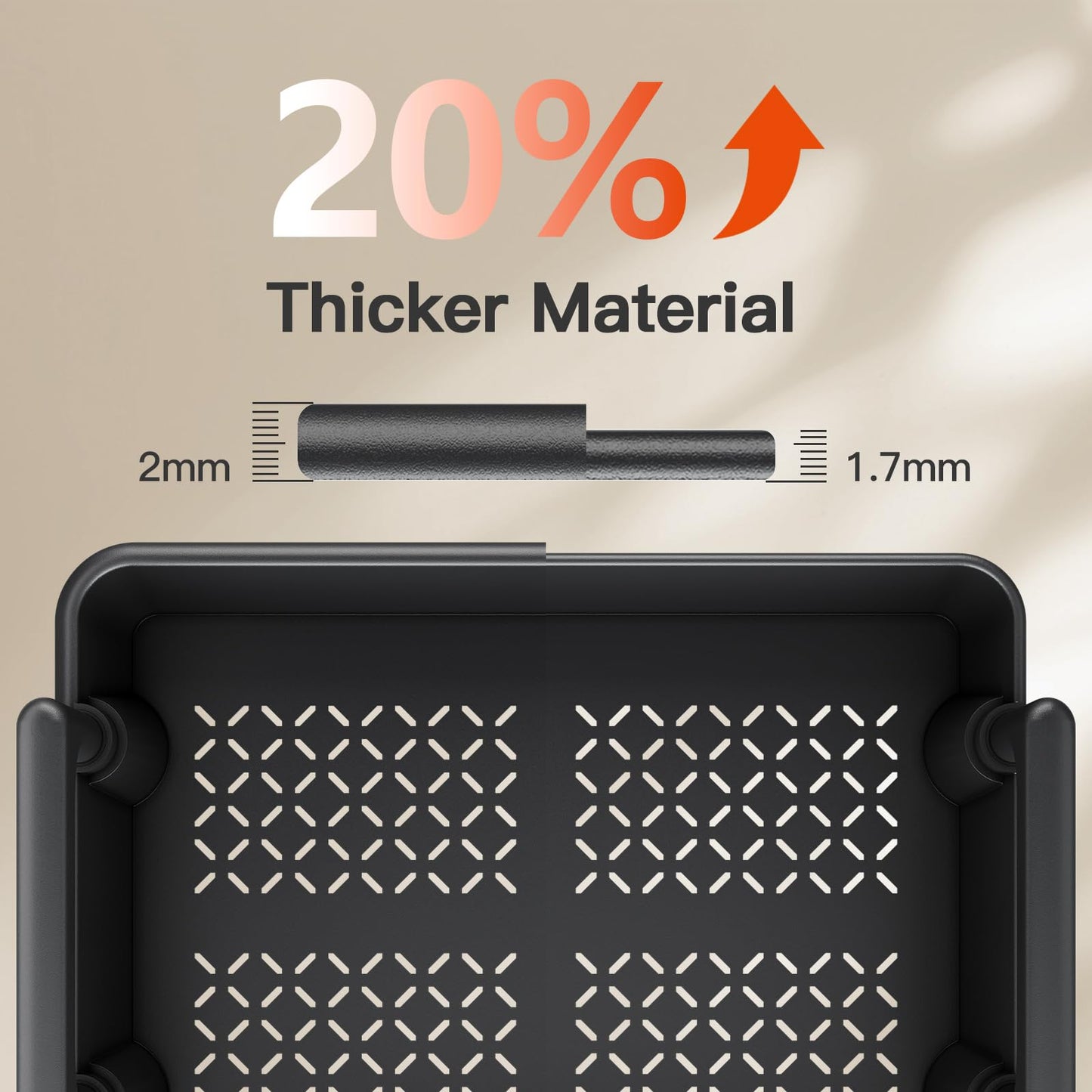 Pipishell 3 Tier Rolling Cart Organizer, Plastic Rolling Cart with Lockable Wheels & Reinforced Handle, Lightweight Utility Cart Storage Cart for Nursery, Kitchen, Bathroom, Craft Room, White, PIUC14W