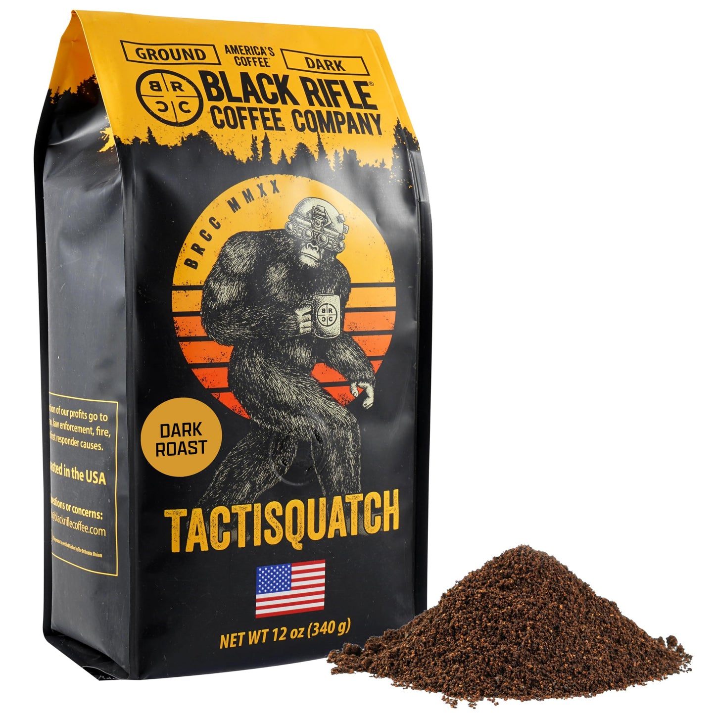 Black Rifle Coffee Company Tactisquatch Dark Roast Ground Coffee, 40 OZ Bag