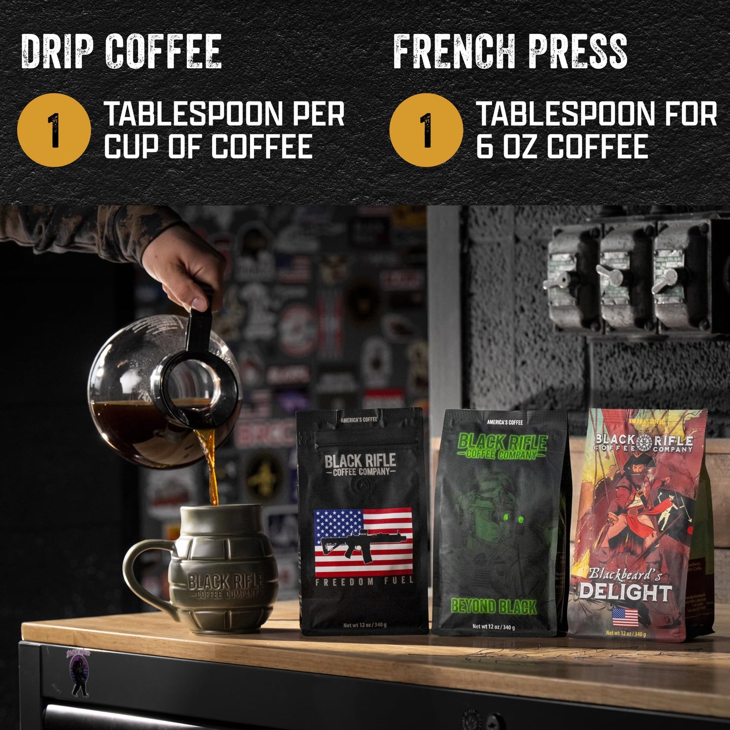 Black Rifle Coffee Company Tactisquatch Dark Roast Ground Coffee, 40 OZ Bag