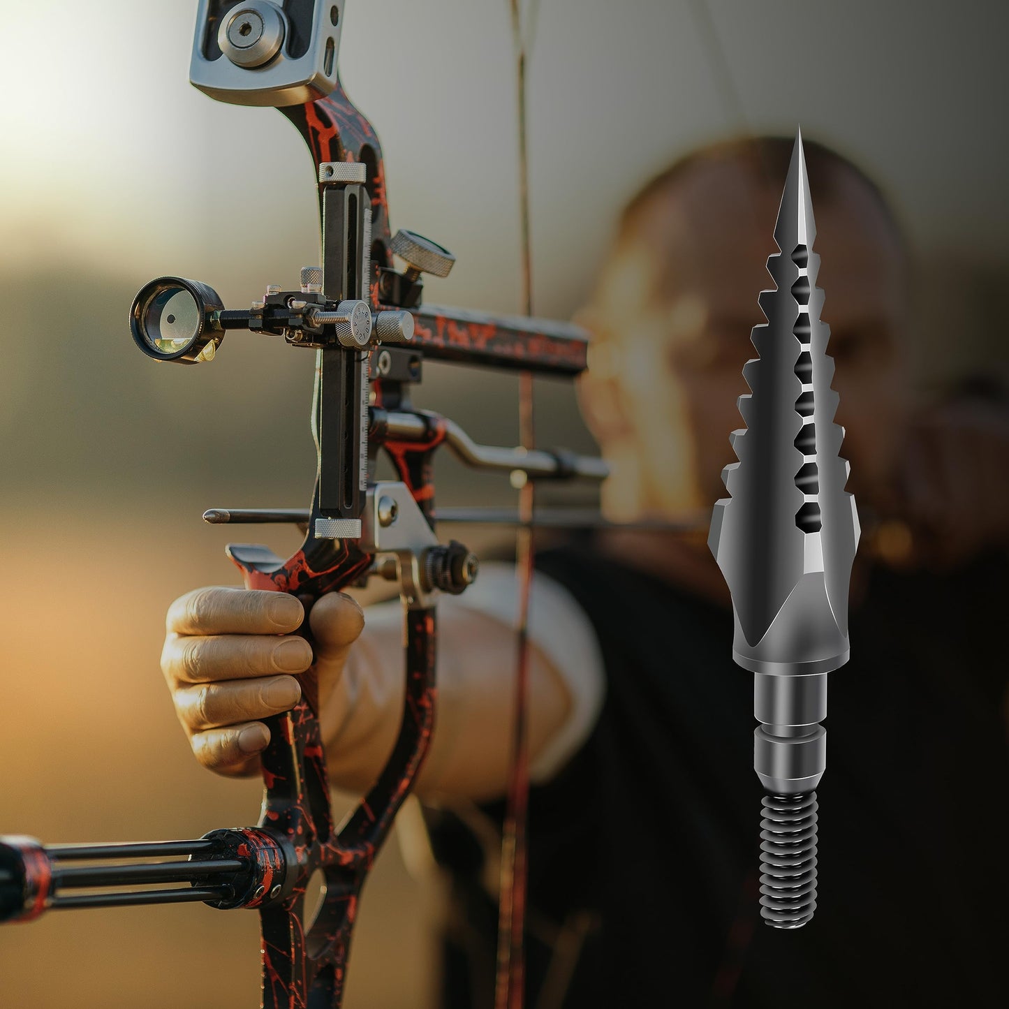 SUNYA Broadheads 100/120/125/150 Grain Traditional Archery Arrow Tips for Compound, Recurve Bow & Crossbow, Pack of 12