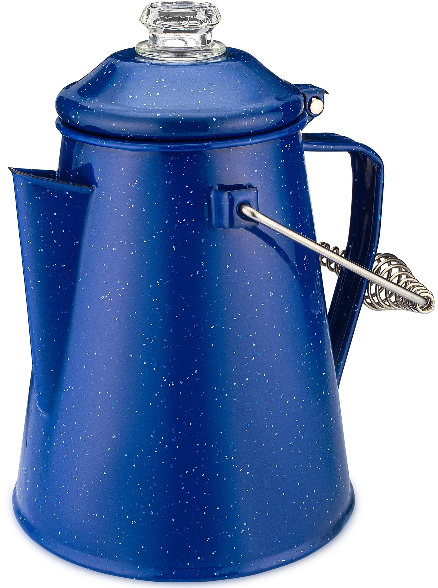 COLETTI Classic Percolator Coffee Pot — Camping Coffee Percolator, Campfire Coffee Pot – Camping Percolator for Groups — Brew for the Whole Campsite (Green, 12 Cup)