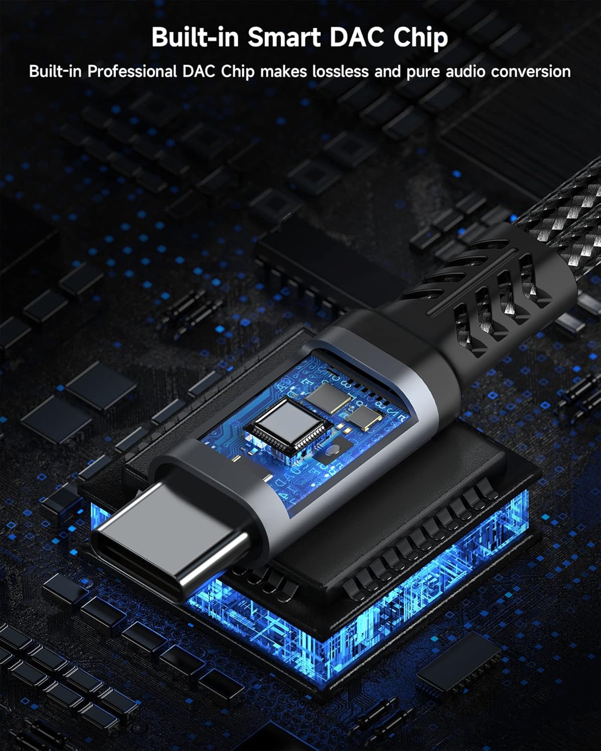 ZOOAUX USB C to 3.5mm Headphone and Charger Adapter,2 in 1 USB C to Aux Audio Jack with PD 60W Fast Charging Dongle Cable Cord for S23/S22/S21/S20 Ultra, iPad Pro, Pixel (Gray)